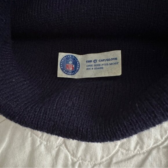 Vintage 90s Gross Cap New England Patriots Beanie Winter Hat NFL Football - Picture 5 of 6